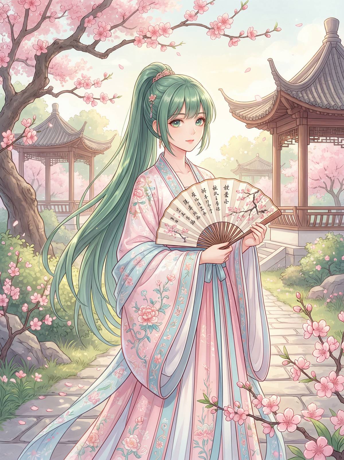 91动漫美图-汉服少女